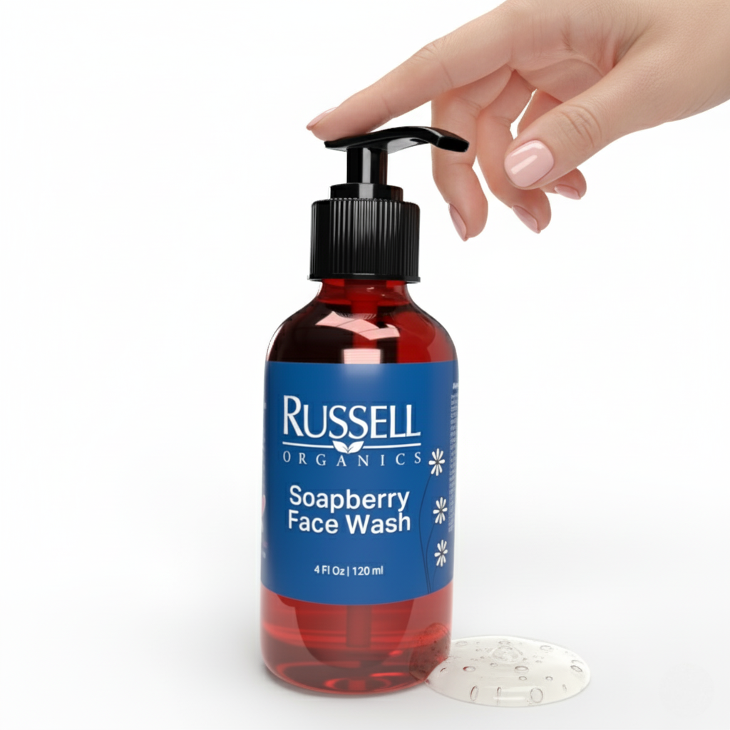 Soapberry Face wash by Russell Organics