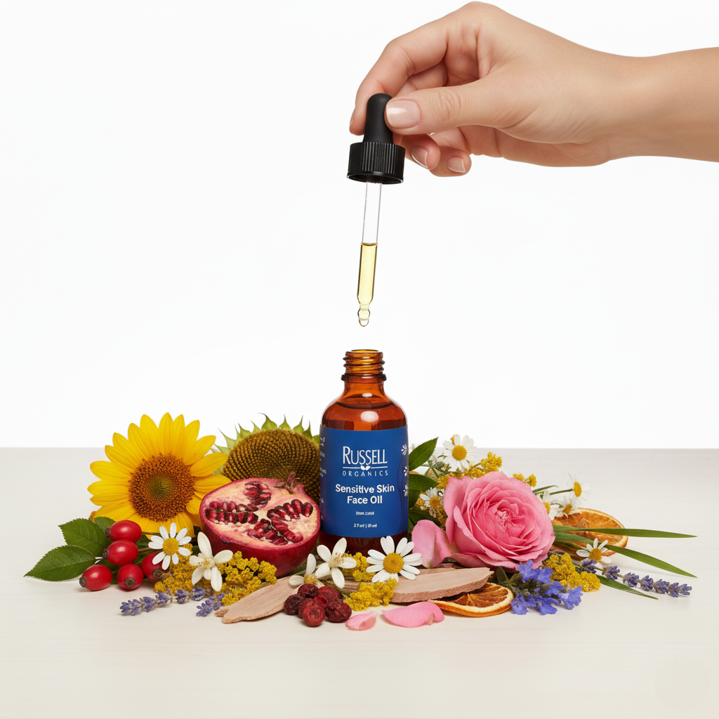 Sensitive Skin Face Oil from Russell Organics